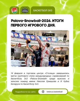 🏀Palova-Snowball-2026. Итоги первого игрового дня.